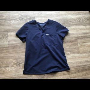 Great condition navy blue Fig scrub top